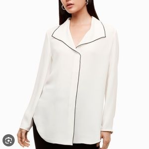 Aritzia Babaton Rena White Blouse Size XS